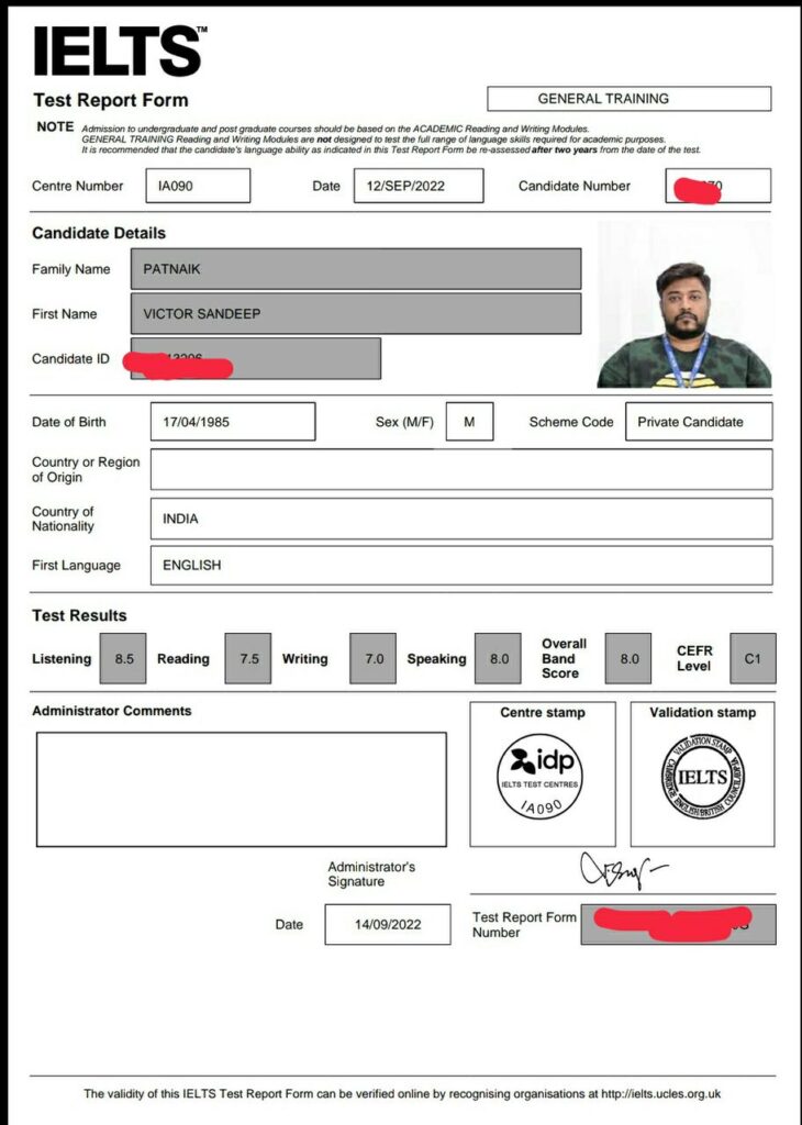 IELTS For Work Visa