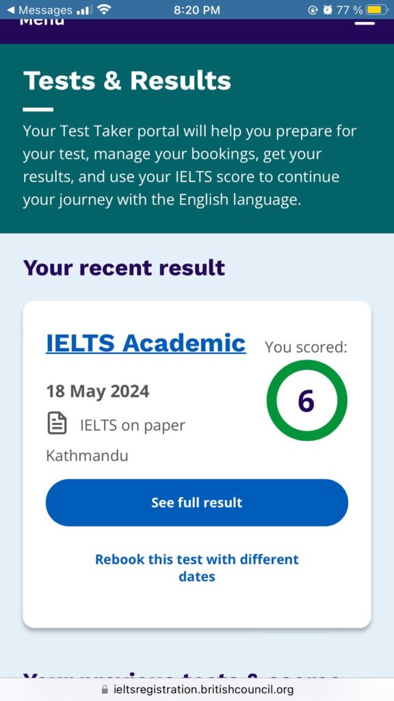 IELTS Certificate Online